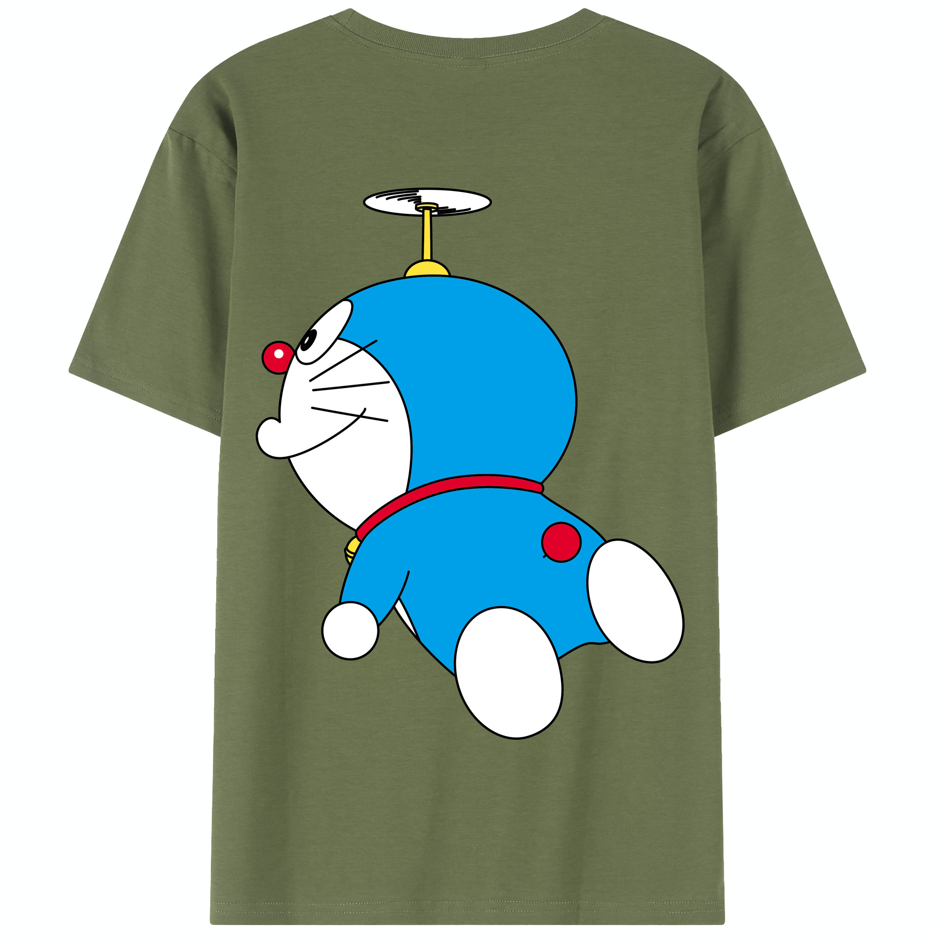 （画像用） ドラえもん Doraemon 綿100％半袖Tシャツ（背面プリント）